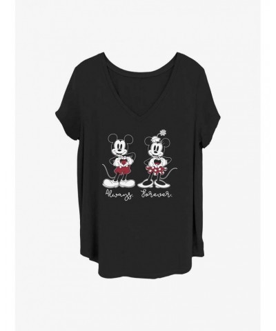 Disney Mickey Mouse Always Forever Girls T-Shirt Plus Size $9.83 T-Shirts