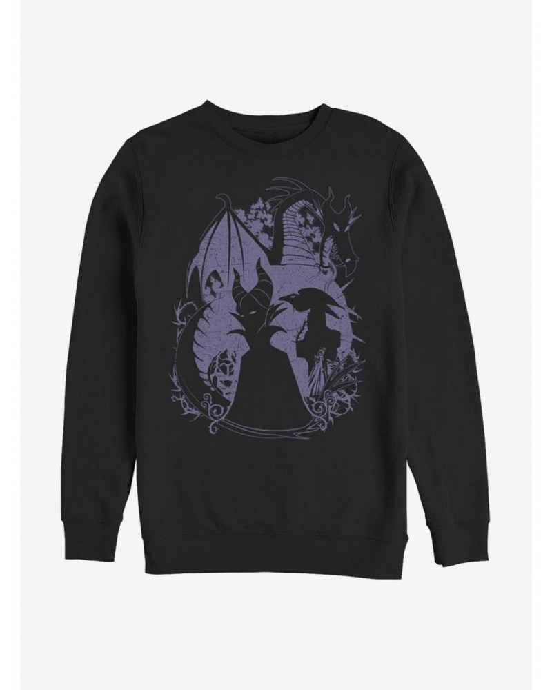 Disney Villains Maleficent Bone Heart Sweatshirt $15.50 Sweatshirts