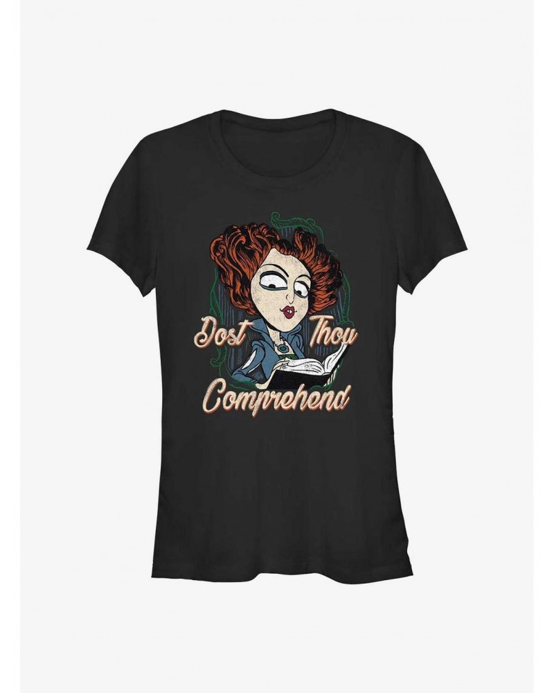 Disney Hocus Pocus Dost Thou Comprehend Winifred Girls T-Shirt $9.96 T-Shirts