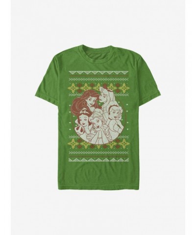 Disney Princesses Group Christmas Print T-Shirt $8.84 T-Shirts