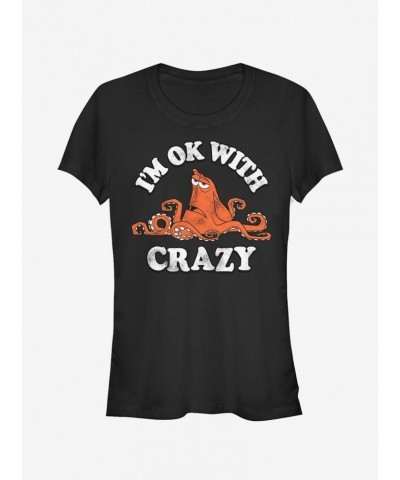 Disney Pixar Finding Dory Hank Ok With Crazy Girls T-Shirt $7.97 T-Shirts