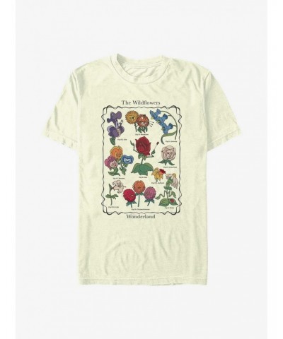 Disney Alice in Wonderland Wildflowers Chart T-Shirt $11.95 T-Shirts