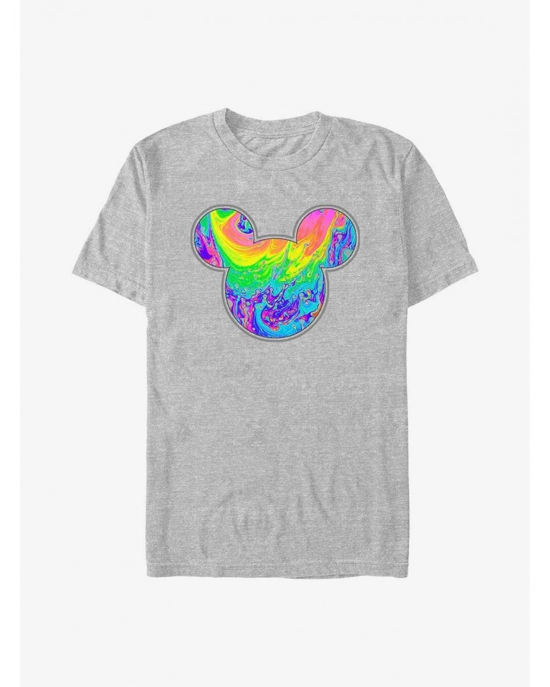 Disney Mickey Mouse Rainbow Melt Ears T-Shirt $8.37 T-Shirts