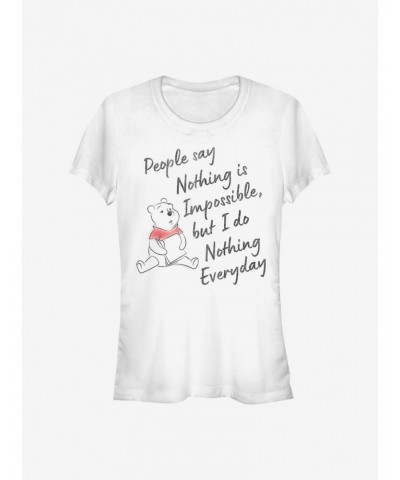 Disney Winnie The Pooh Nothing Is Impossible Girls T-Shirt $8.47 T-Shirts