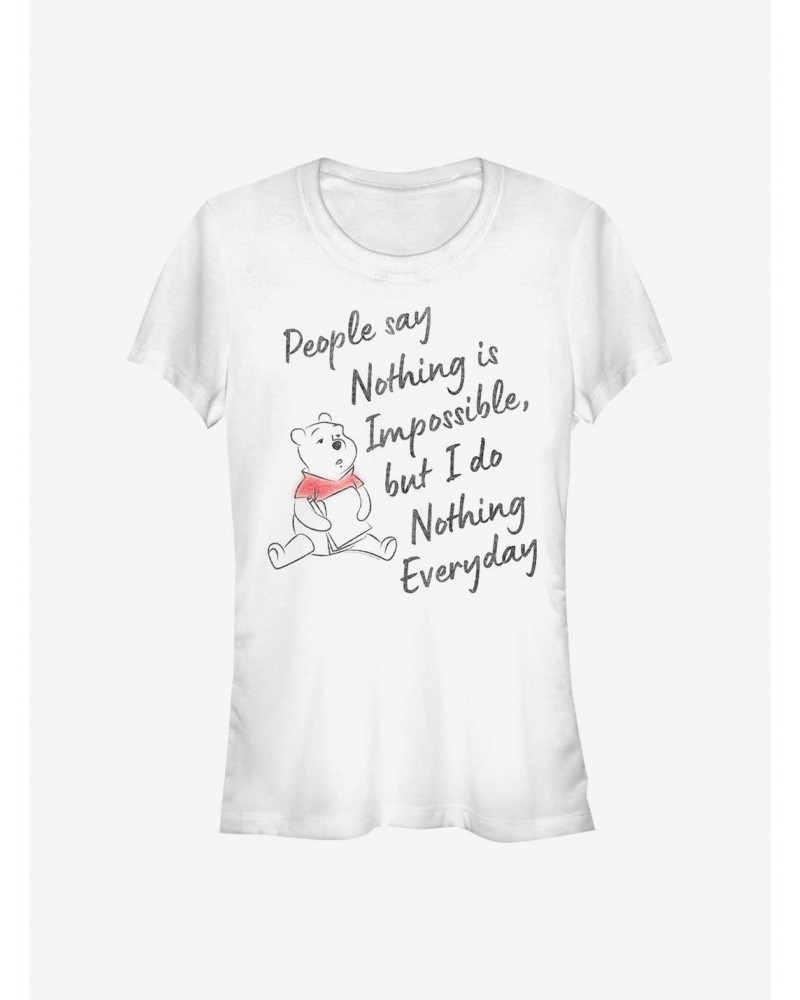 Disney Winnie The Pooh Nothing Is Impossible Girls T-Shirt $8.47 T-Shirts