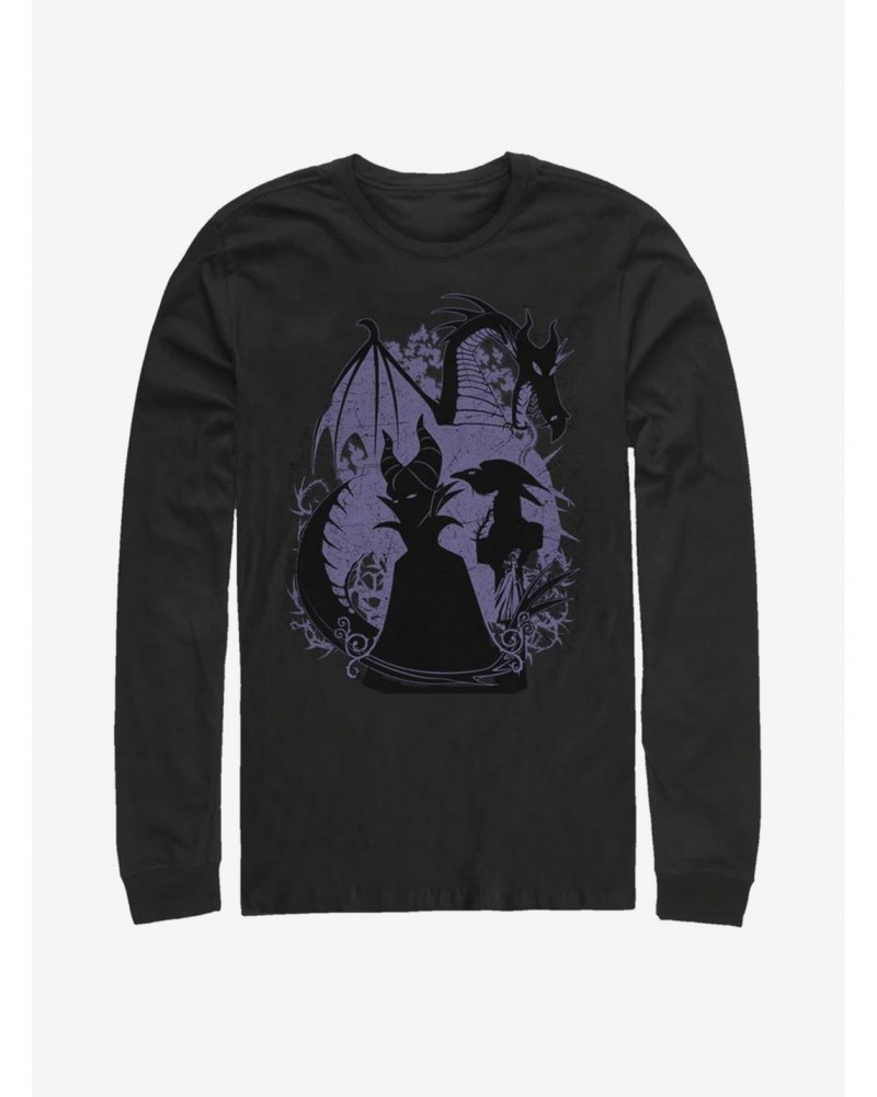 Disney Villains Maleficent Bone Heart Long-Sleeve T-Shirt $13.82 T-Shirts