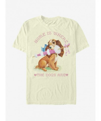 Disney Lady And The Tramp Home Is Where T-Shirt $9.56 T-Shirts