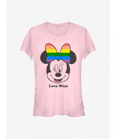 Disney Minnie Mouse Love Wins Girls T-Shirt $8.22 T-Shirts