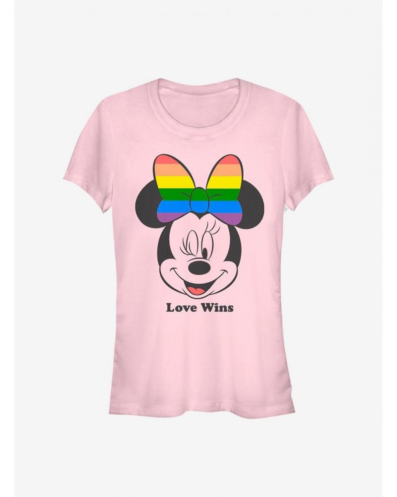 Disney Minnie Mouse Love Wins Girls T-Shirt $8.22 T-Shirts