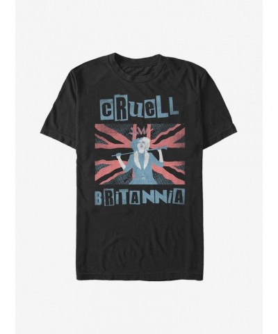 Disney Cruella Cruell Britannia T-Shirt $11.47 T-Shirts