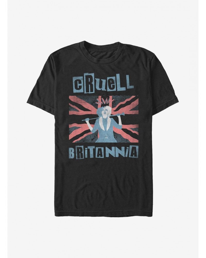 Disney Cruella Cruell Britannia T-Shirt $11.47 T-Shirts