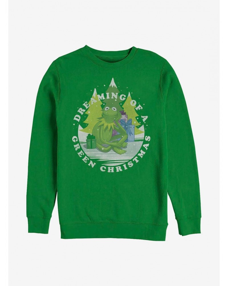 Disney The Muppets Green Christmas Crew Sweatshirt $12.92 Sweatshirts