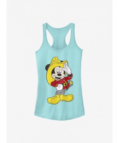 Disney Mickey Mouse Mickey Firefighter Girls Tank $12.20 Tanks