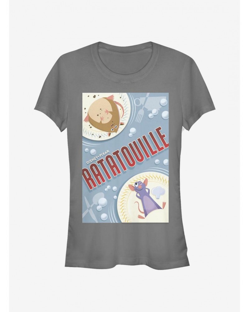 Disney Pixar Ratatouille Rat Plated Poster Girls T-Shirt $7.72 T-Shirts