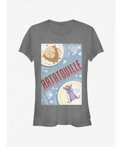 Disney Pixar Ratatouille Rat Plated Poster Girls T-Shirt $7.72 T-Shirts