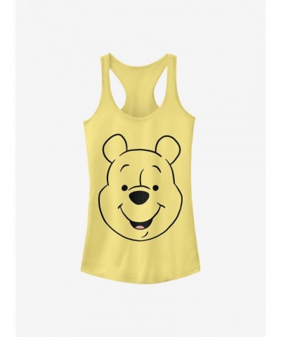 Disney Winnie The Pooh Winnie Big Face Girls Tank $10.96 Tanks