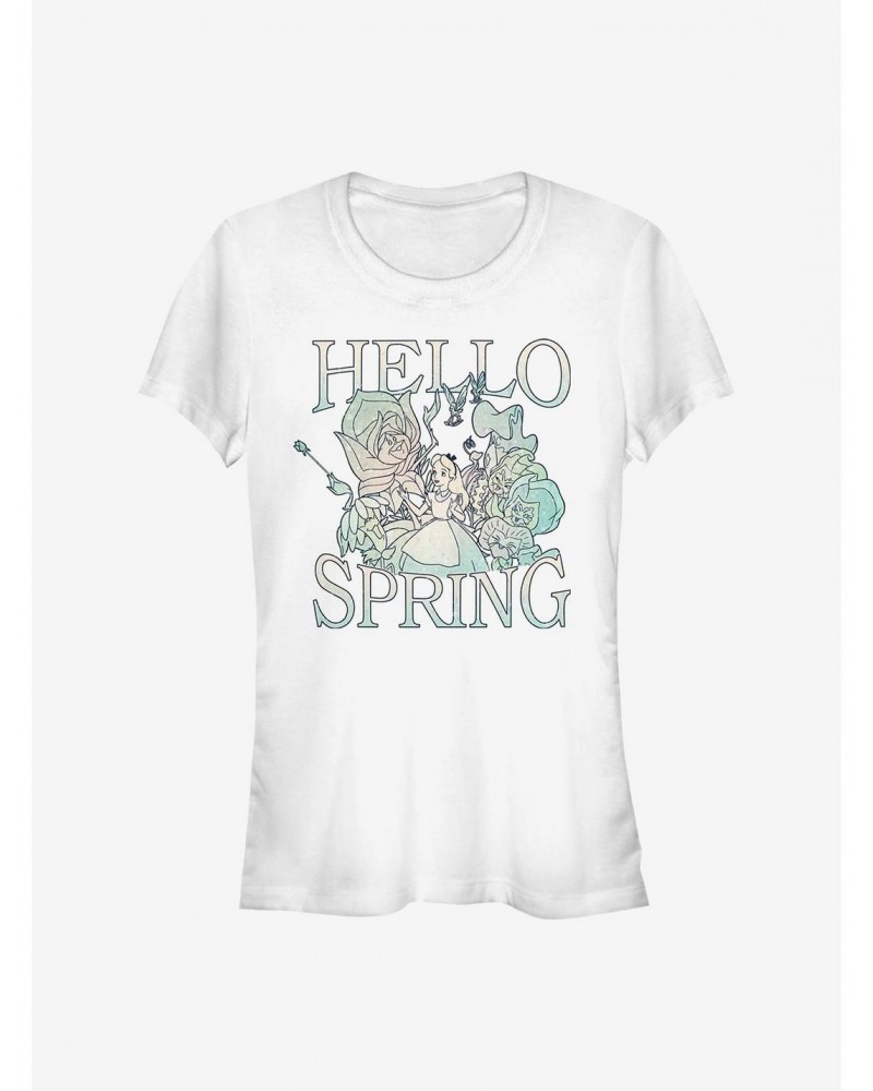 Disney Alice In Wonderland Spring Garden Alice Girls T-Shirt $8.96 T-Shirts