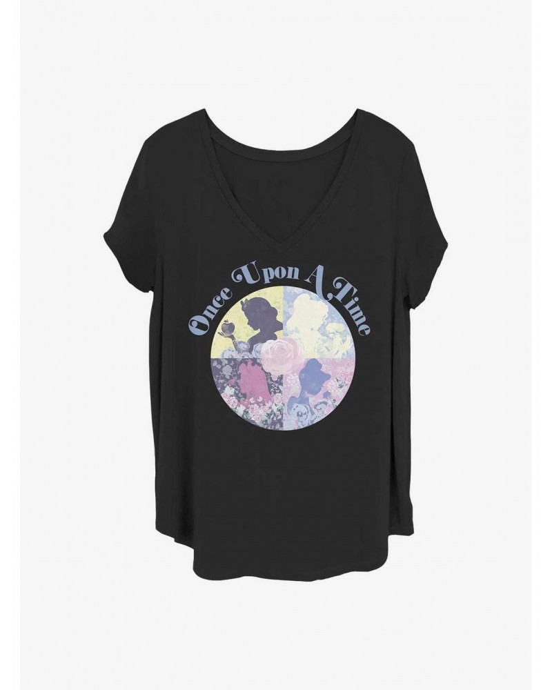 Disney Princesses Once Upon A Time Girls T-Shirt Plus Size $14.16 T-Shirts