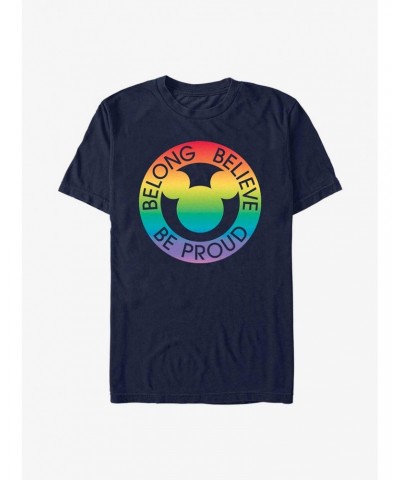 Disney Mickey Mouse Belong Believe Pride T-Shirt $11.23 T-Shirts