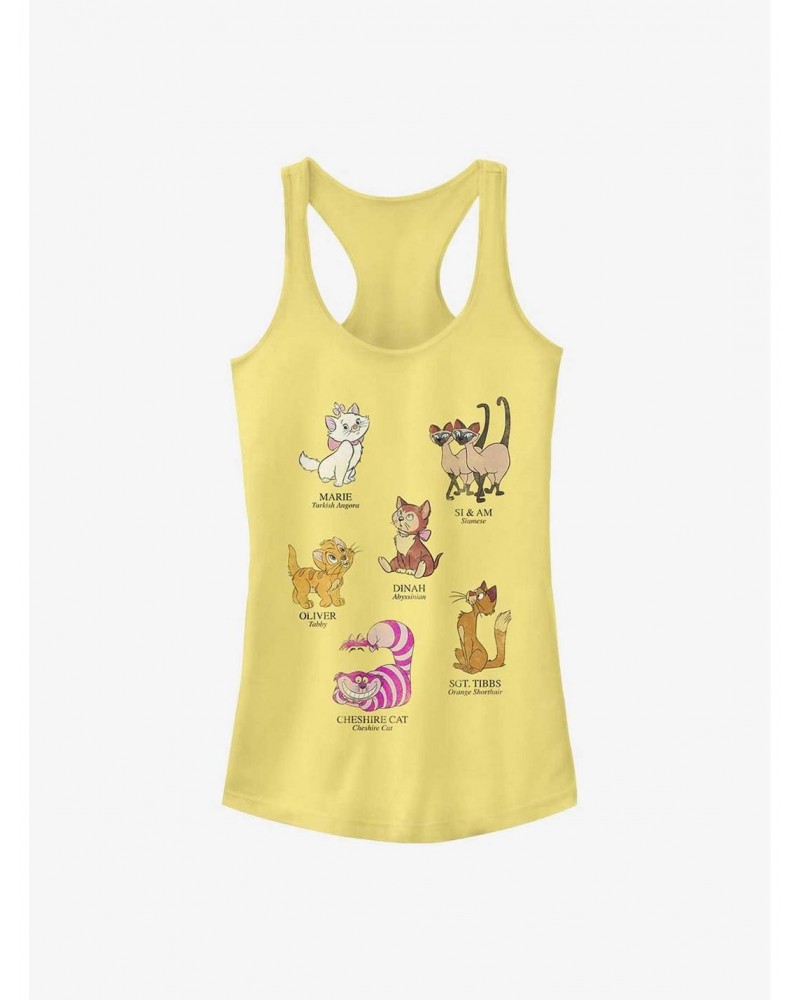 Disney Cats Breeds Girls Tank $9.46 Tanks