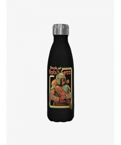 Star Wars The Book of Boba Fett Boba Force Black Stainless Steel Water Bottle $10.21 Water Bottles