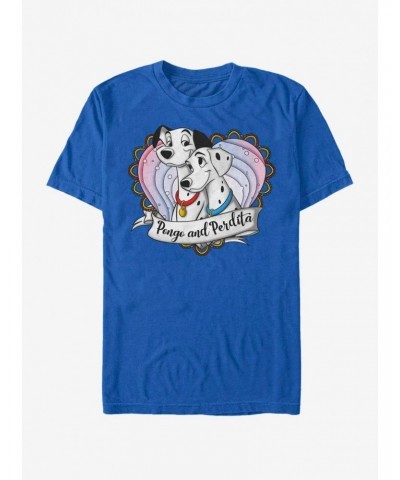 Disney 101 Dalmatians Pong And Perdita T-Shirt $7.65 T-Shirts