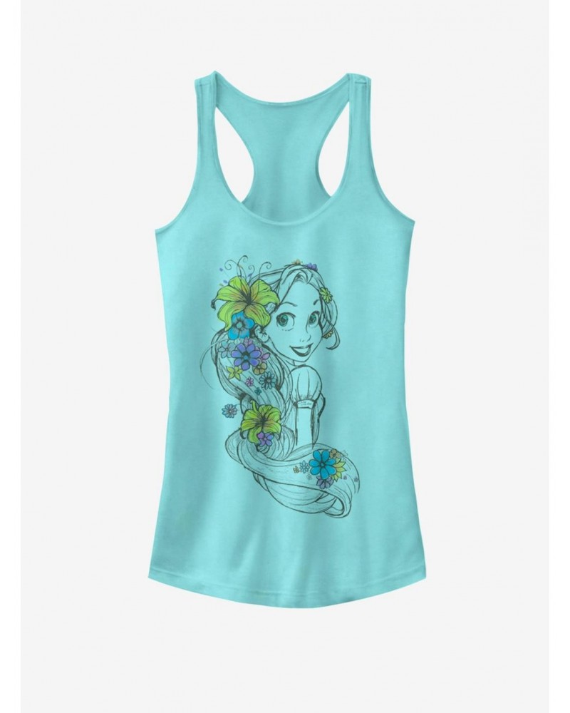 Disney Princesses Rapunzel Sketch Girls Tank $9.96 Tanks