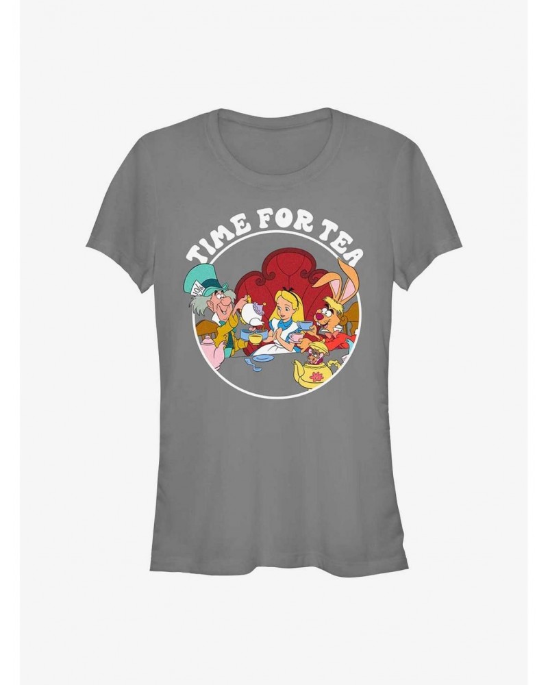 Disney Alice In Wonderland Mad Hatter Tea Time Girls T-Shirt $9.46 T-Shirts