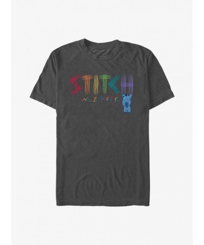 Disney Lilo & Stitch Stitch Was Here Pride T-Shirt $11.47 T-Shirts