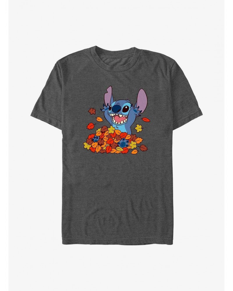 Disney Lilo & Stitch Leaf Pile T-Shirt $7.65 T-Shirts