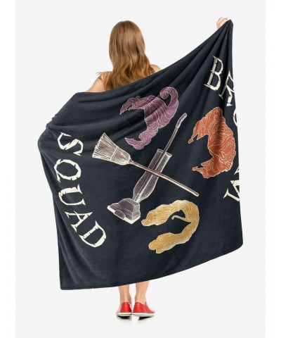 Disney Hocus Pocus Broom Squad Throw Blanket $20.97 Blankets