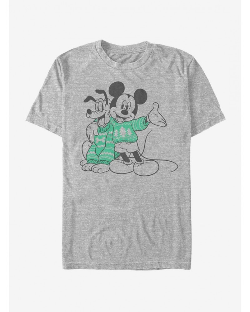 Disney Mickey Mouse Holiday Sweater Pals T-Shirt $8.84 T-Shirts