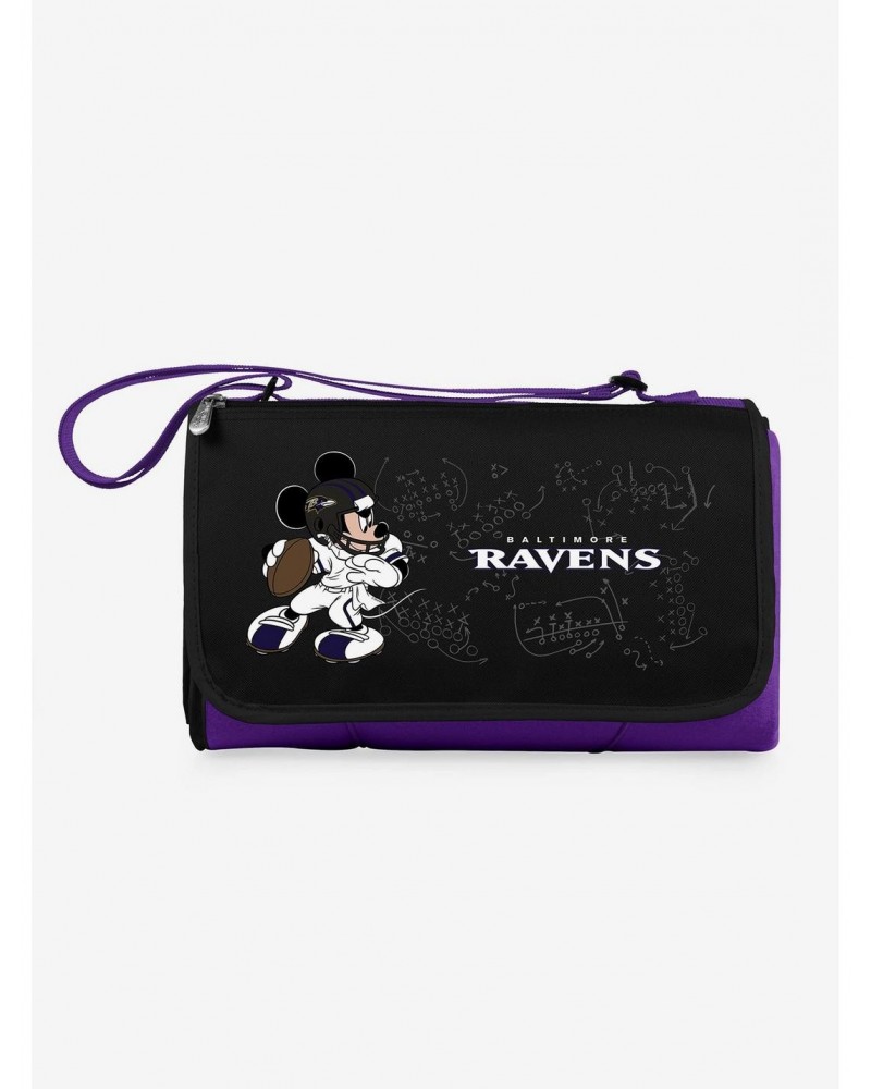 Disney Mickey Mouse NFL Baltimore Ravens Outdoor Picnic Blanket $14.05 Blankets