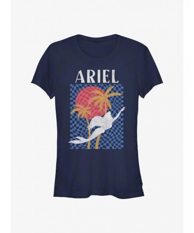 Disney The Little Mermaid Ariel Quirky Silhouette Girls T-Shirt $11.45 T-Shirts