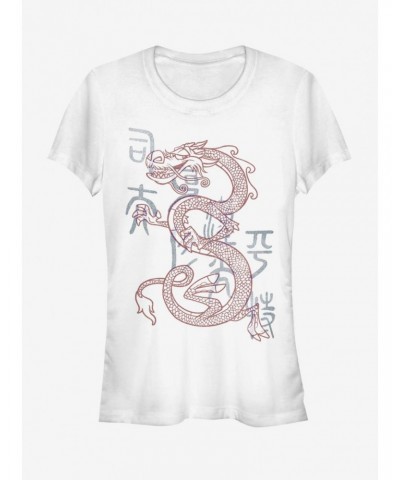 Disney Mulan Mushu Dragon Outline Girls T-Shirt $11.45 T-Shirts