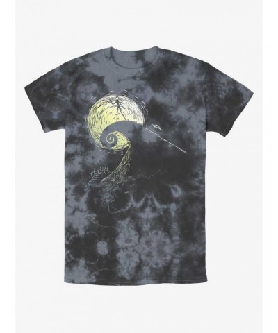 Disney The Nightmare Before Christmas Jack On Spiral Hill Tie-Dye T-Shirt $10.62 T-Shirts