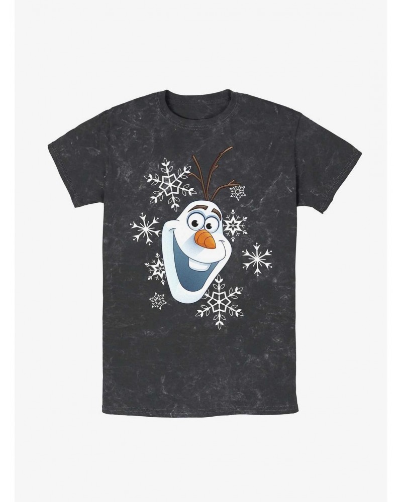 Disney Frozen Olaf Snowflakes Mineral Wash T-Shirt $11.91 T-Shirts