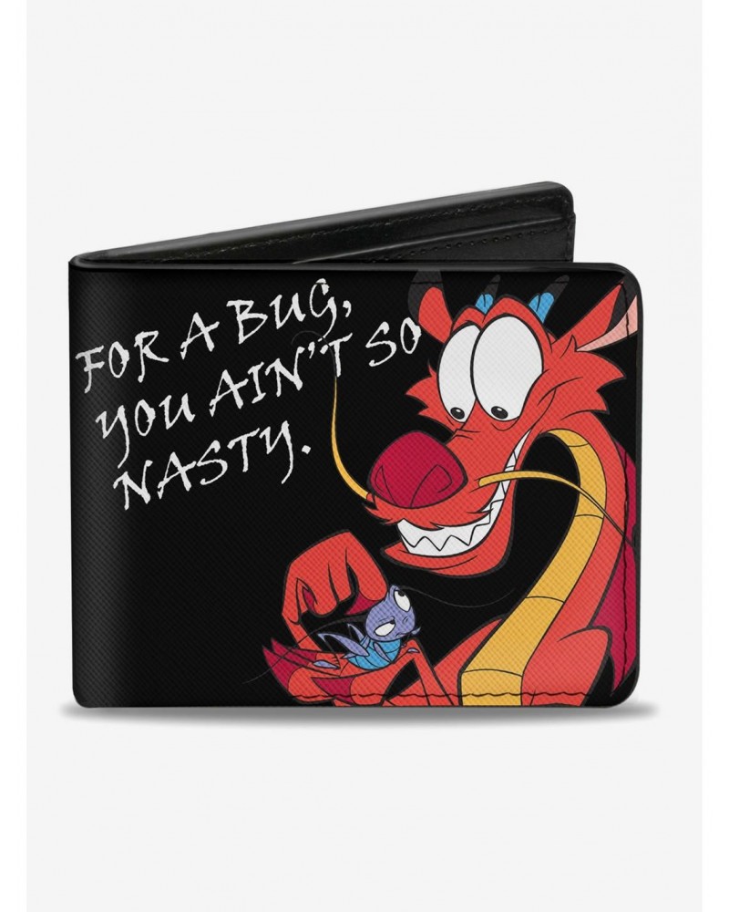 Disney Mulan Mushu and Cricket Bifold Wallet $6.24 Wallets