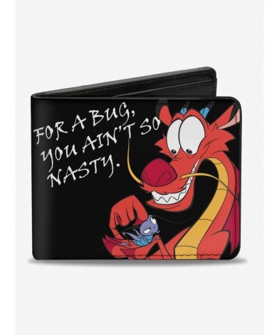 Disney Mulan Mushu and Cricket Bifold Wallet $6.24 Wallets