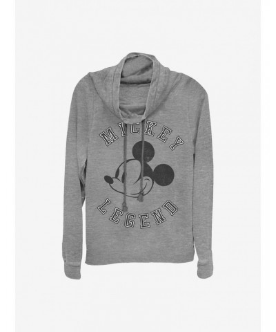 Disney Mickey Mouse Mickey Legend Cowlneck Long-Sleeve Girls Top $15.27 Tops