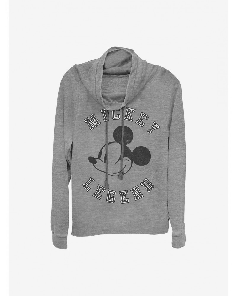 Disney Mickey Mouse Mickey Legend Cowlneck Long-Sleeve Girls Top $15.27 Tops