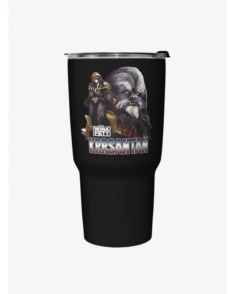 Star Wars The Book of Boba Fett Questions Later Black Stainless Steel Travel Mug $8.97 Mugs