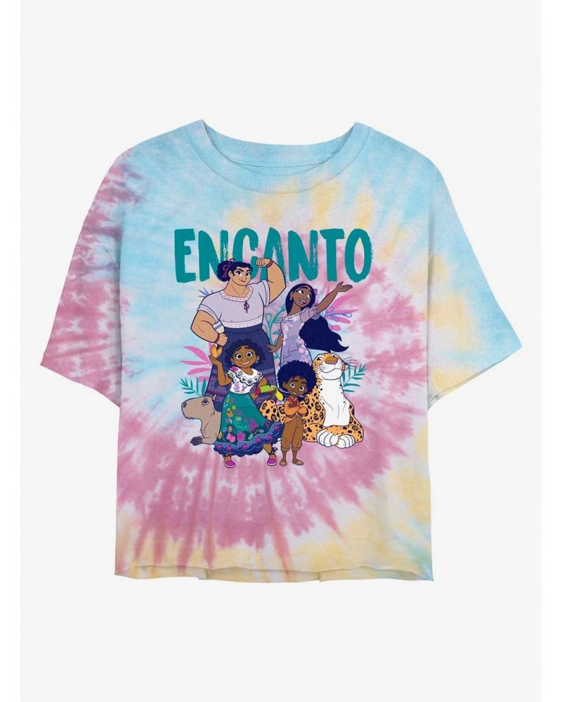 Disney Encanto Family Tie Dye Crop Girls T-Shirt $8.07 T-Shirts