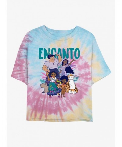 Disney Encanto Family Tie Dye Crop Girls T-Shirt $8.07 T-Shirts