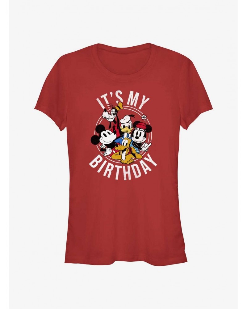 Disney Mickey Mouse Mickey and Friends Birthday Girls T-Shirt $10.96 T-Shirts