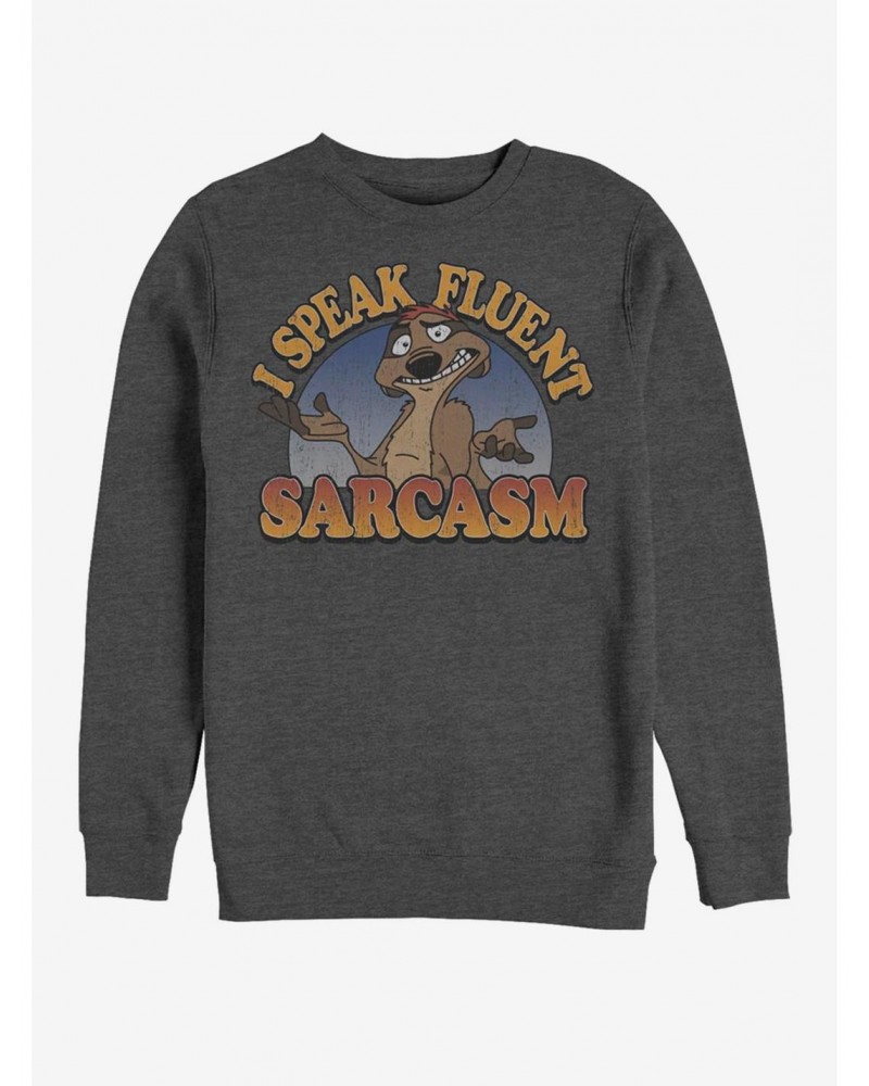 Disney The Lion King Sarcasm Crew Sweatshirt $14.76 Sweatshirts