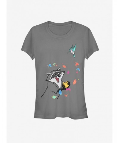 Disney Pocahontas Meeko and Flit Girls T-Shirt $12.45 T-Shirts