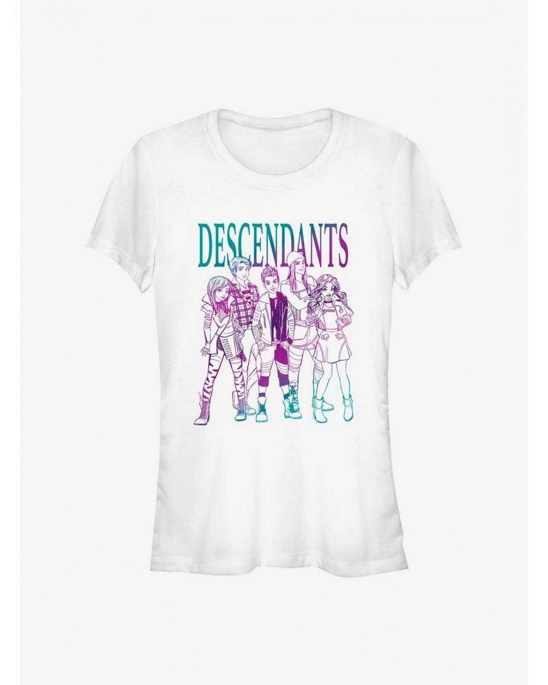 Disney Descendants Sketch Group Girls T-Shirt $8.47 T-Shirts