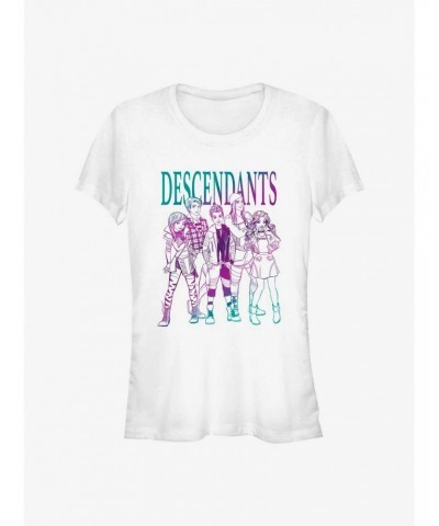 Disney Descendants Sketch Group Girls T-Shirt $8.47 T-Shirts