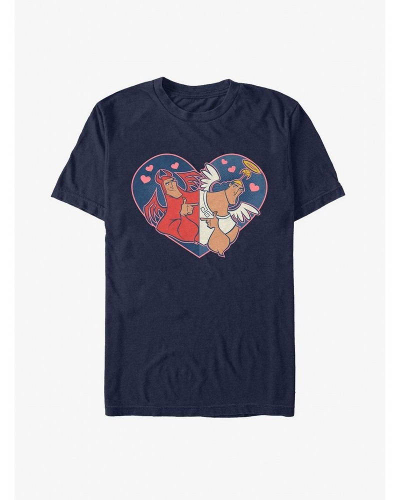 Disney The Emperor's New Groove Kronk Devil & Angel Heart Extra Soft T-Shirt $14.35 T-Shirts